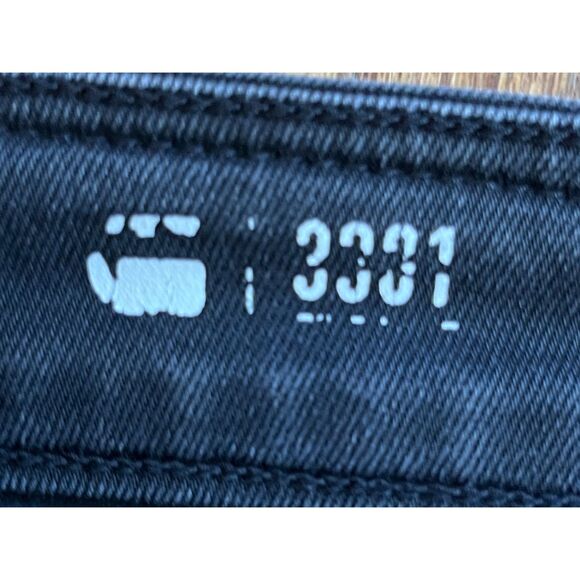 G-STAR RAW Black 3301 Slim Tapered Denim Jeans Pants Trousers  Mens Size 30 - Picture 3 of 11